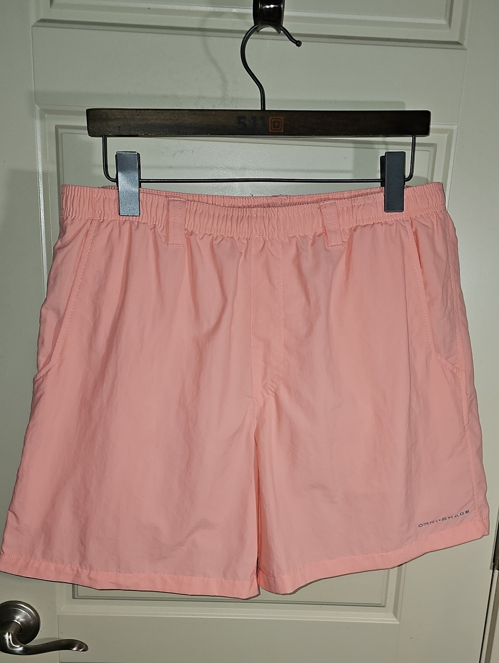 Peach/Light Coral PFG Swim Shorts with Mesh Lining And Omni-shade